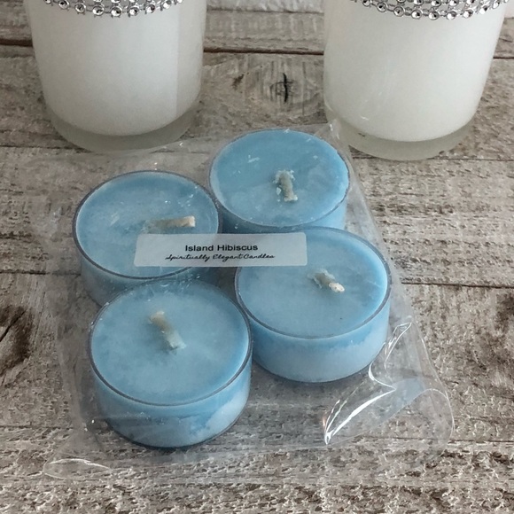 Island Hibiscus Soy Tealights - Picture 2 of 3